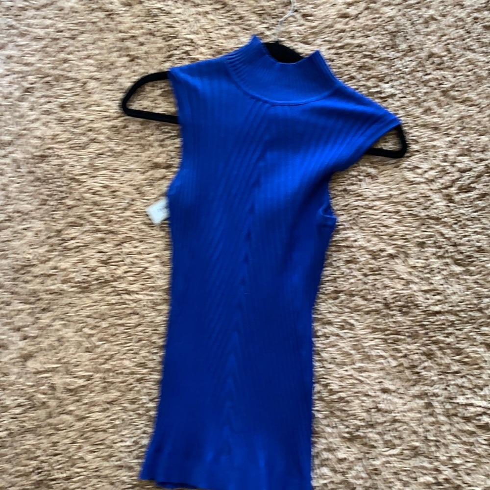 Sleeveless turtleneck